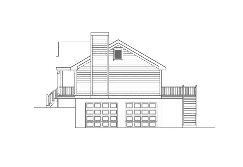 Vacation House Plan Right Elevation - Dunwood Country Home 053D-0029 - Search House Plans and More