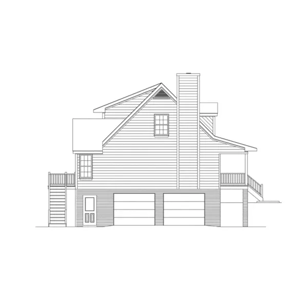 Bungalow House Plan Left Elevation - Redfield Country Home 053D-0030 - Shop House Plans and More