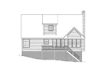 Cabin & Cottage House Plan Rear Elevation - Redfield Country Home 053D-0030 - Shop House Plans and More