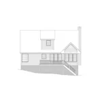 Bungalow House Plan Rear Elevation - Redfield Country Home 053D-0030 - Shop House Plans and More