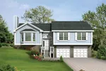 Traditional House Plan Front of Home - Dexter Grove Ranch Home 053D-0032 - Search House Plans and More