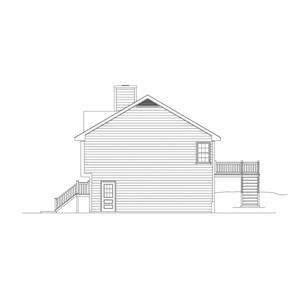 Ranch House Plan Right Elevation - Dexter Grove Ranch Home 053D-0032 - Search House Plans and More