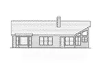 Ranch House Plan Rear Elevation - Delmar Ranch Home 053D-0037 - Search House Plans and More