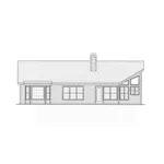 Ranch House Plan Rear Elevation - Delmar Ranch Home 053D-0037 - Search House Plans and More