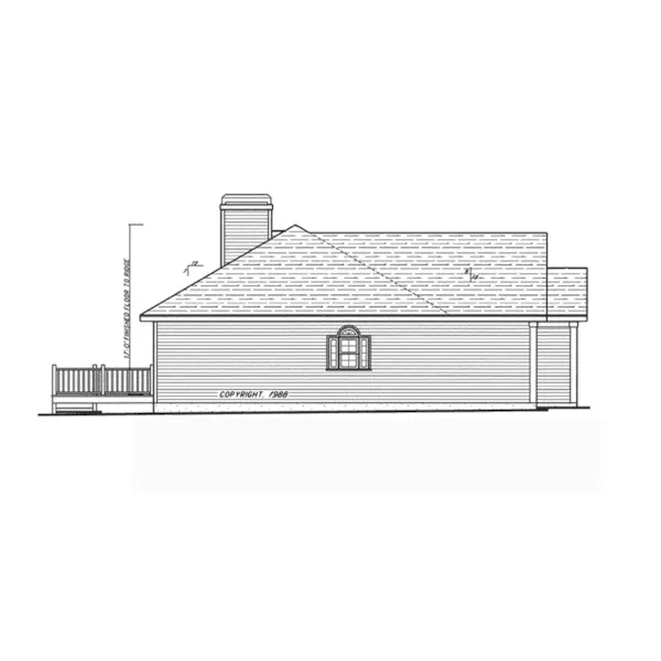 Ranch House Plan Left Elevation - Dorset Park Ranch Home 053D-0044 - Search House Plans and More