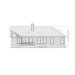 Ranch House Plan Rear Elevation - Dorset Park Ranch Home 053D-0044 - Search House Plans and More