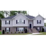 Split-Entry Home With Stucco And Brick Exterior Combination