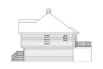 Traditional House Plan Right Elevation - Ruthland Split-Level Home 053D-0055 - Shop House Plans and More