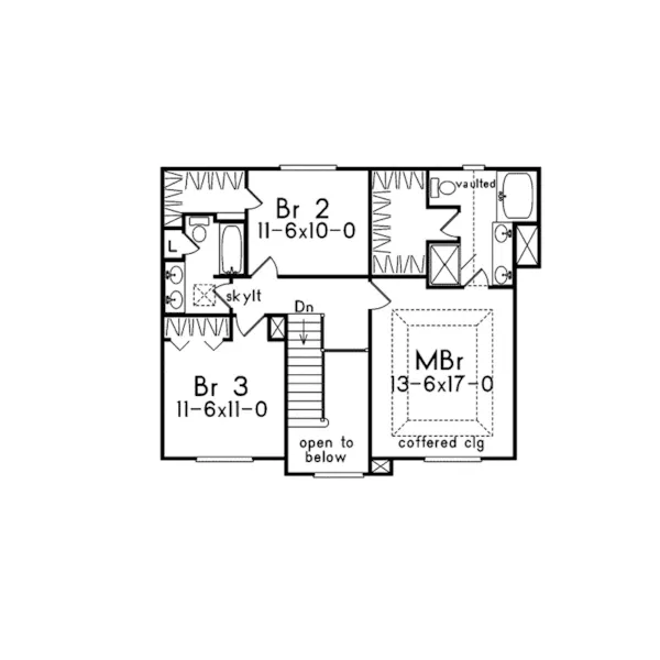 Farmhouse Plan Second Floor - Summerhill Country Farmhouse 053D-0056 - Shop House Plans and More