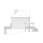 Farmhouse Plan Left Elevation - Summerhill Country Farmhouse 053D-0056 - Shop House Plans and More