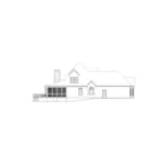 Contemporary House Plan Left Elevation - Shadycrest European Home 053D-0059 - Shop House Plans and More