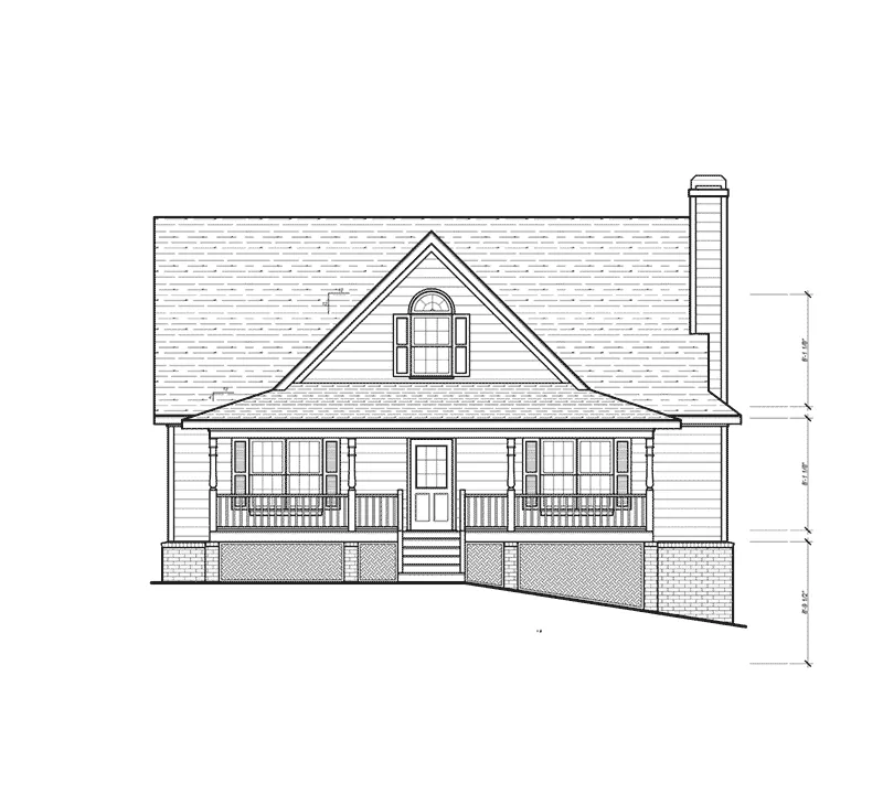 Cabin & Cottage House Plan Front Elevation - 053D-0065 - Shop House Plans and More
