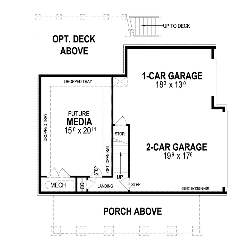 Cabin & Cottage House Plan Lower Level Floor - 053D-0065 - Shop House Plans and More