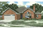 Arched Palladian Windows Adds Interest To This Brick Ranch Home