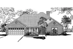 Neoclassical House Plan Front Image of House - Fox Briar Ranch Home 055D-0004 - Search House Plans and More
