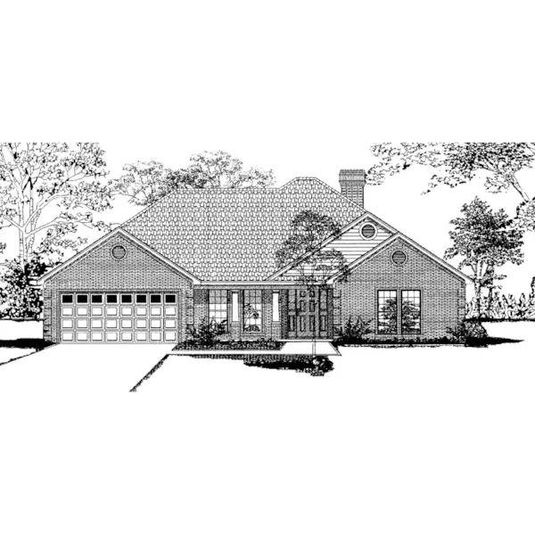 Neoclassical House Plan Front Photo 01 - Fox Briar Ranch Home 055D-0004 - Search House Plans and More