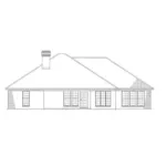 Neoclassical House Plan Rear Elevation - Fox Briar Ranch Home 055D-0004 - Search House Plans and More