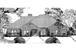 Ranch House Plan Front Image of House - Citrine Traditional Ranch Home 055D-0008 - Search House Plans and More