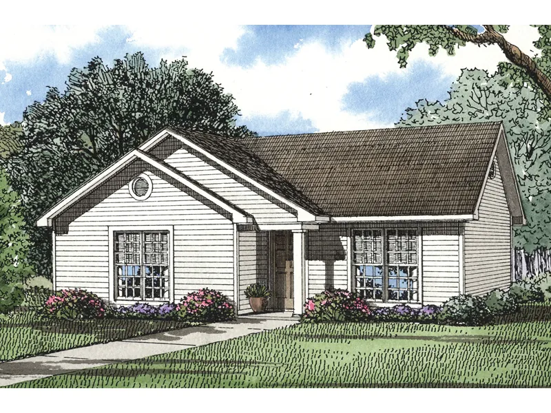 All Siding Ranch Home With Cottage Appeal