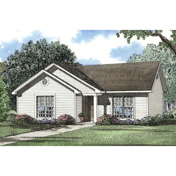 All Siding Ranch Home With Cottage Appeal