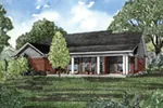 Traditional House Plan Rear Photo 01 - Eastwood Hill Ranch Home 055D-0017 - Search House Plans and More