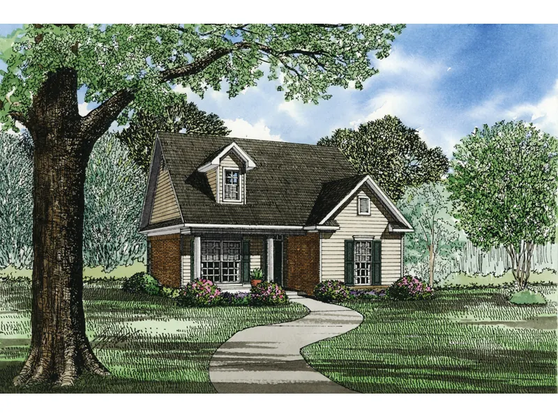 Country House Plan Front Image of House - Skylar Narrow Lot Home 055D-0019 - Shop House Plans and More