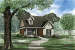 Country House Plan Front Image of House - Skylar Narrow Lot Home 055D-0019 - Shop House Plans and More