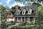 Cape Cod & New England House Plan Front Image - Benjamin Bluff Country Home 055D-0022 - Search House Plans and More