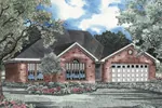 Ranch House Plan Front Image - Neville Traditional Home 055D-0024 - Shop House Plans and More