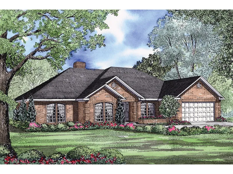 Ranch House Plan Front Image - Chelmsford Trail Ranch Home 055D-0030 - Search House Plans and More