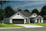 Traditional House Plan Front Photo 01 - Hartenbach Traditional Home 055D-0033 - Search House Plans and More