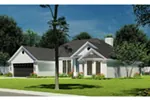 Ranch House Plan Front Photo 02 - Hartenbach Traditional Home 055D-0033 - Search House Plans and More