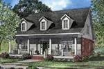 Cabin & Cottage House Plan Front Image - Hawk Hill Narrow Lot Home 055D-0045 - Search House Plans and More