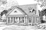 Country House Plan Front Image of House - Kensington Place Neoclassical Home 055D-0048 - Search House Plans and More