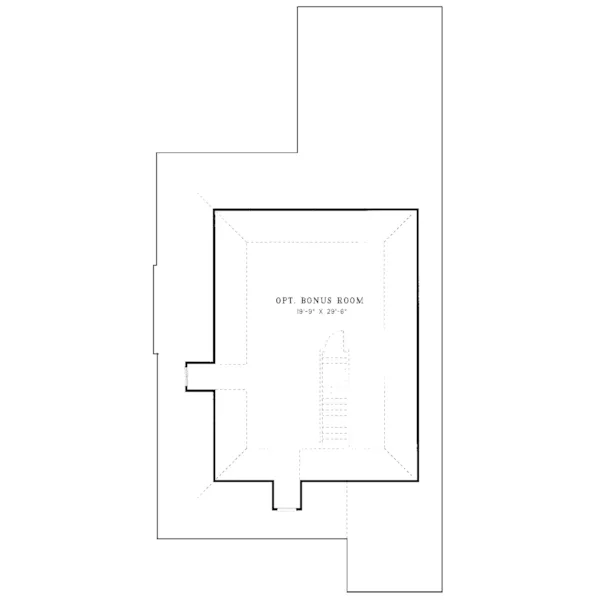 Ranch House Plan Second Floor - Shackelford Country Home 055D-0049 - Shop House Plans and More