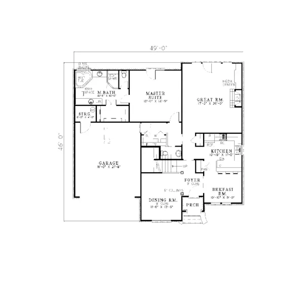 Vacation House Plan First Floor - Smithshire Traditional Home 055D-0052 - Shop House Plans and More