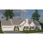 Traditional House Plan Front Photo 01 - Auckland Ranch Duplex 055D-0058 - Search House Plans and More