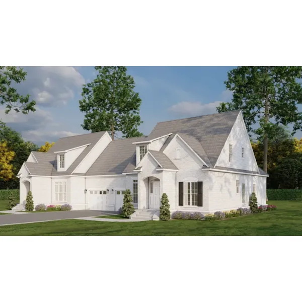 Traditional House Plan Front Photo 02 - Devany Neoclassical Duplex 055D-0059 - Search House Plans and More