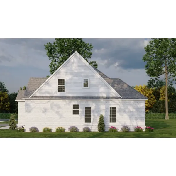 Traditional House Plan Side View Photo 01 - Devany Neoclassical Duplex 055D-0059 - Search House Plans and More