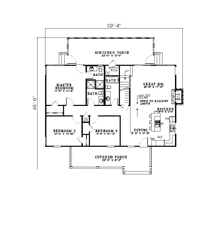 Country House Plan First Floor - Denallen Craftsman Cabin Home 055D-0066 - Search House Plans and More