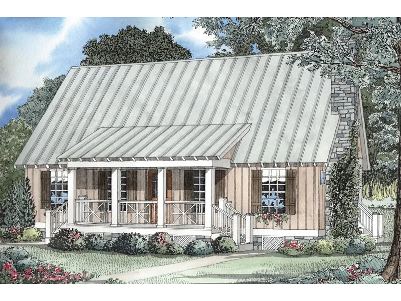 Rustic House Plan Front Image - Foxton Craftsman Cabin Home 055D-0068 - Search House Plans and More