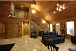 Cabin & Cottage House Plan Great Room Photo 04 - Foxton Craftsman Cabin Home 055D-0068 - Search House Plans and More
