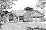 Traditional House Plan Front Image of House - Bambury Way  Ranch Home 055D-0080 - Search House Plans and More