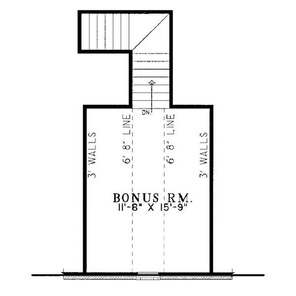 Ranch House Plan Second Floor - Harvestowne Way Ranch Home 055D-0084 - Search House Plans and More