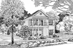Southern Plantation House Plan Front Image of House - Almada Country Home 055D-0086 - Search House Plans and More