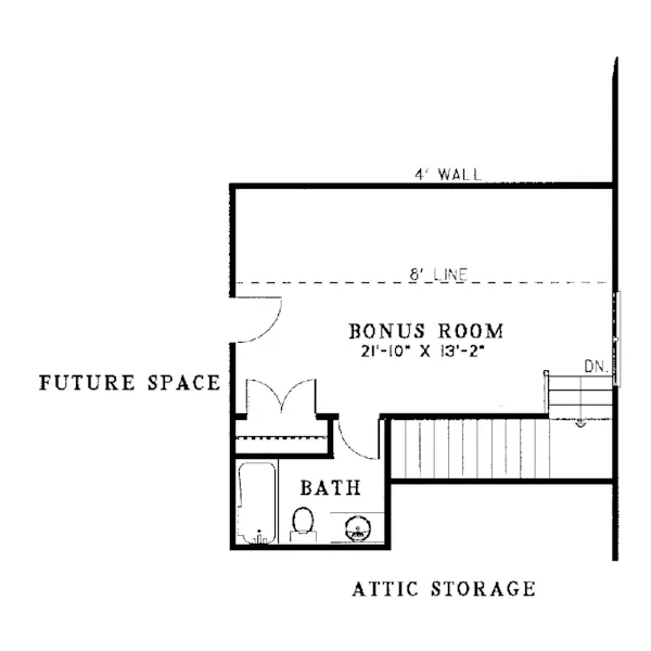 Neoclassical House Plan Second Floor - Fredonia Falls Ranch Home 055D-0088 - Search House Plans and More