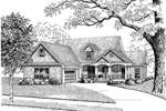 Shingle House Plan Front Image of House - Spartina Country Home 055D-0089 - Shop House Plans and More