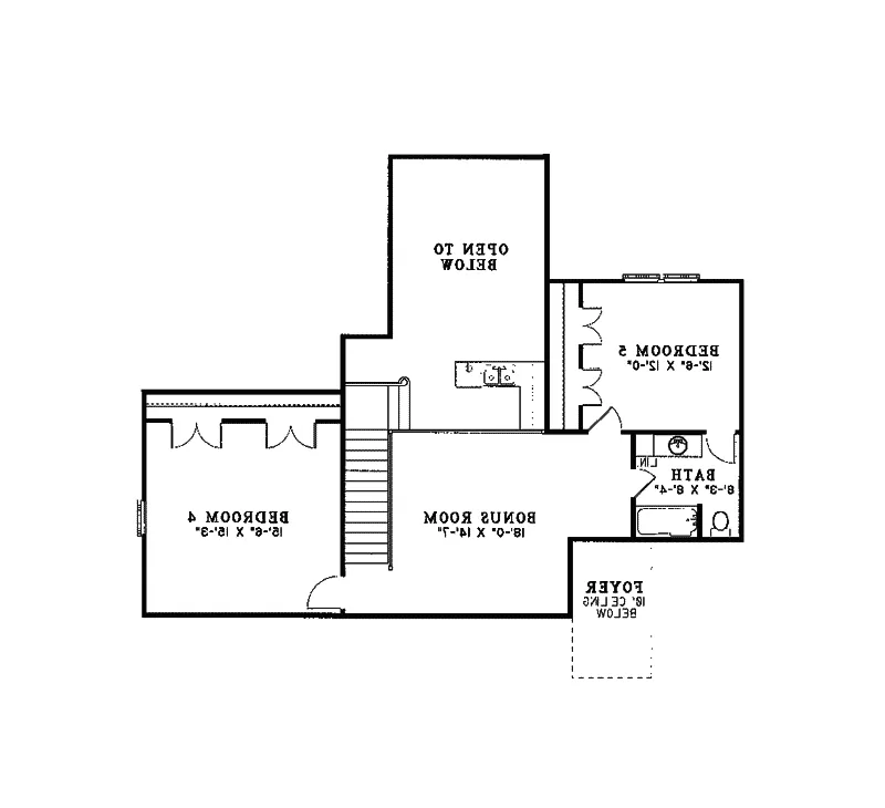 Country House Plan Second Floor - Fairfield Farm Cape Cod Home 055D-0090 - Search House Plans and More