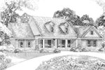Traditional House Plan Front Image of House - Fairfield Farm Cape Cod Home 055D-0090 - Search House Plans and More