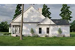 Neoclassical House Plan Side View Photo - Valentine Farm Country Home 055D-0091 - Shop House Plans and More